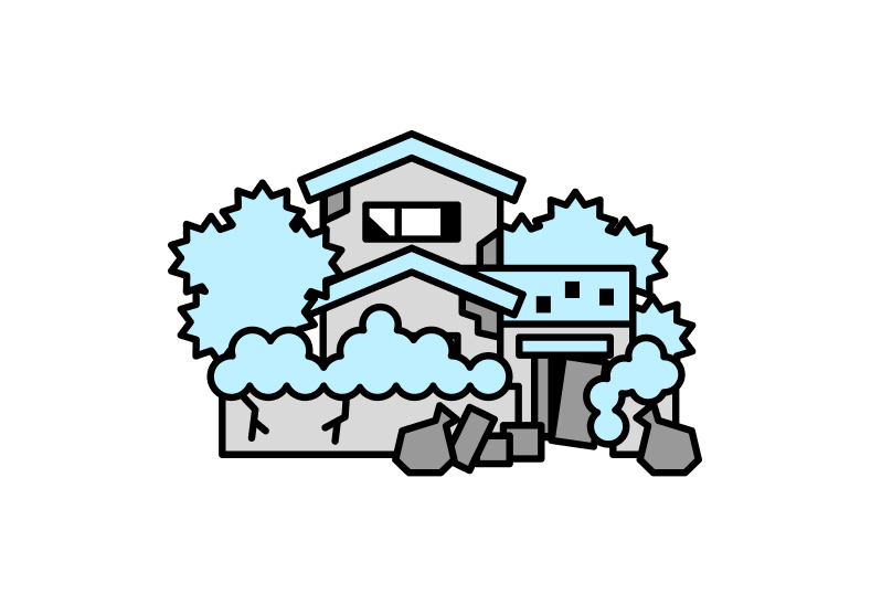 資産価値の急落と建物の崩壊